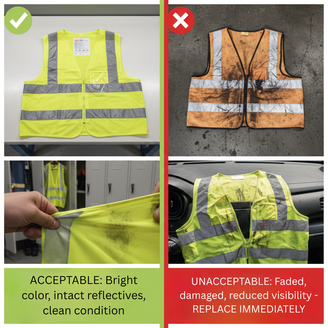 Safety Vest Condition and Maintenance