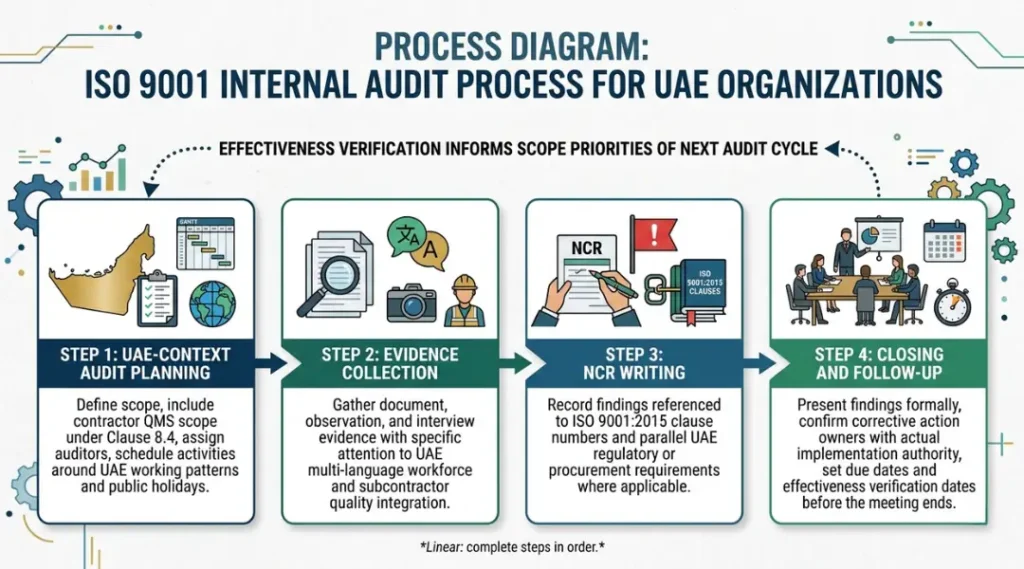 ISO 9001 Internal Audit Process for UAE Organizations